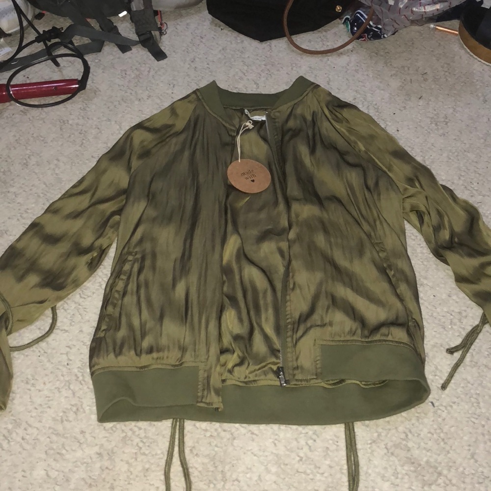 lace bomber jacket NWT!